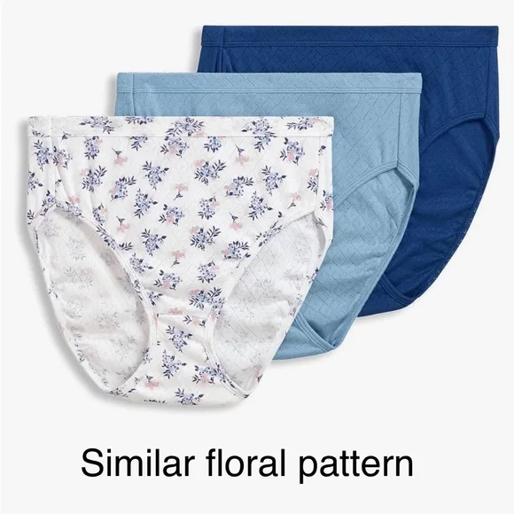 Six (6) Jockey Elance 100% Cotton Sz 6/M French Cut panties 2 packages w/ 3 = 6 - Picture 3 of 7